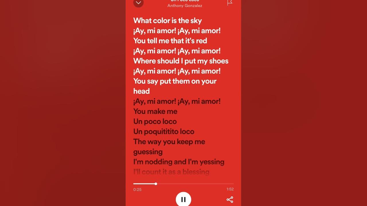 Un Poco Loco Lyrics#lyrics#spotify#roadto1k