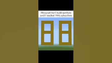 (88) Minecraft but I build numbers until I reached 100k subscribers #minecraft #minecraftshorts