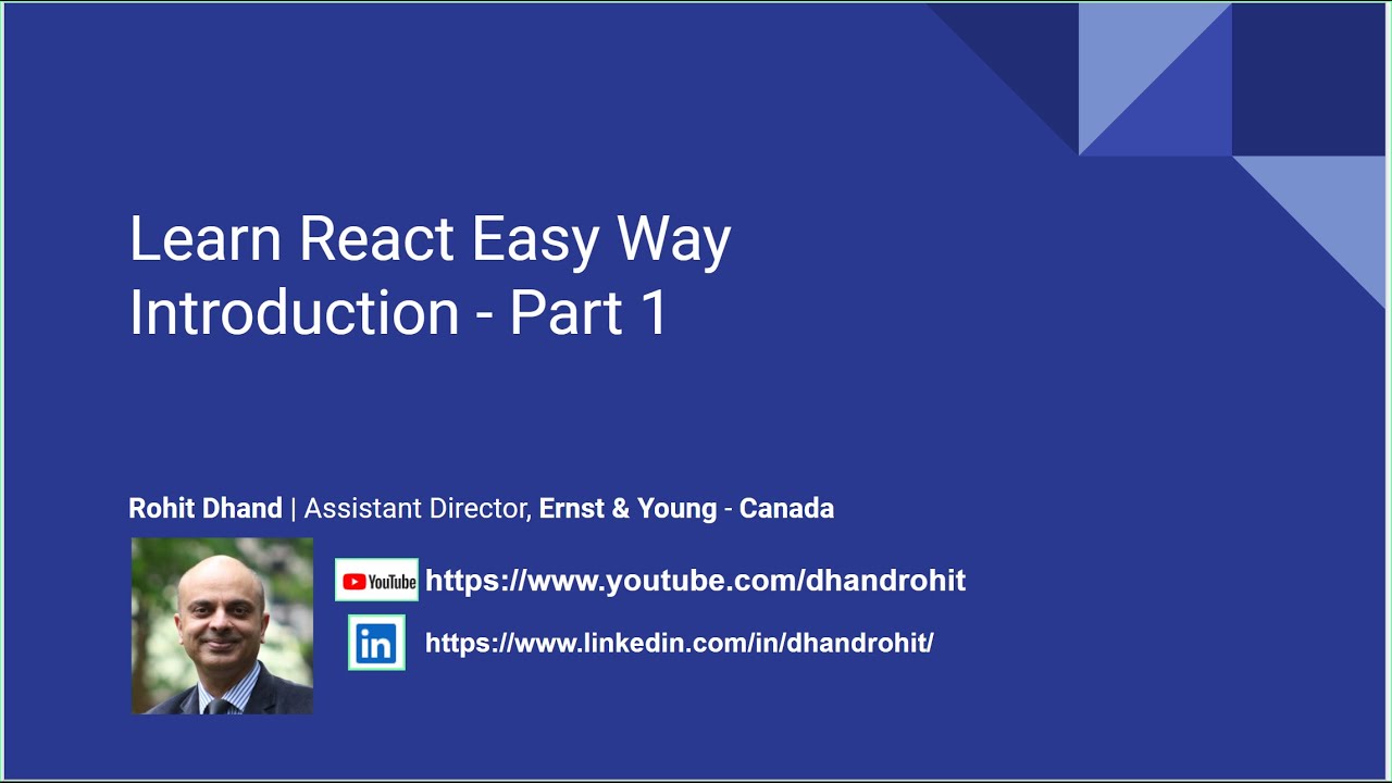 Learn React Easy Way Part 1 - YouTube