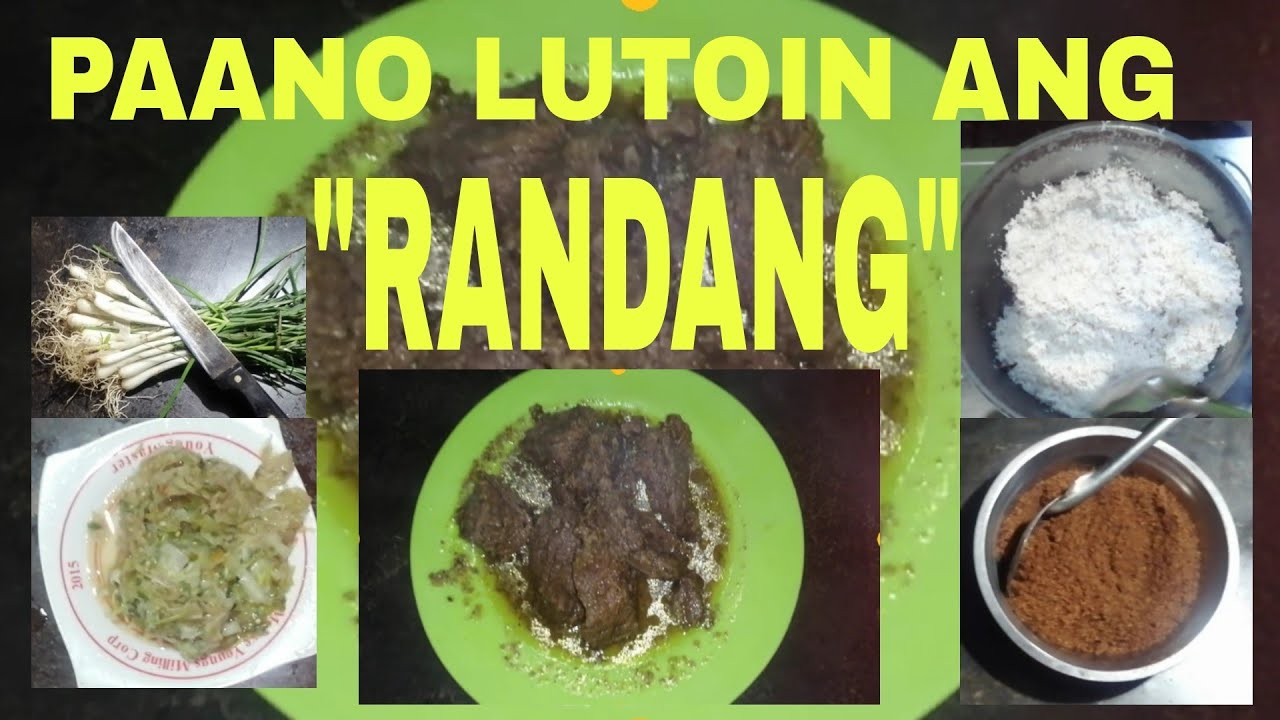 PAANO MAGLUTO NG "RANDANG"