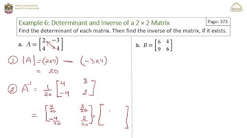 CH6 - Systems of Equations and Matrices| 6-2 Matrix Multiplication, Inverses, and Determinants(5)