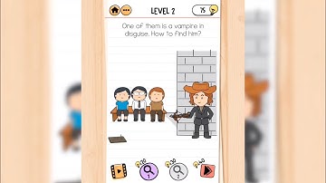 Brain Test 2 | Monster Hunter Joe | Level 2 - One of them is a vampire in disguise. How to find him?