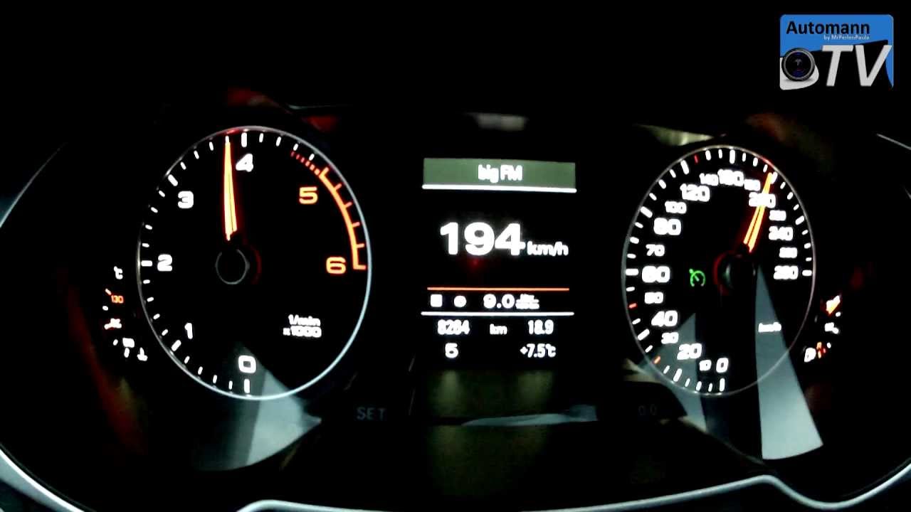 top gun 2013 Audi A4 2.0 TDIe (163hp) - Autobahn-Test (1080p FULL HD)
