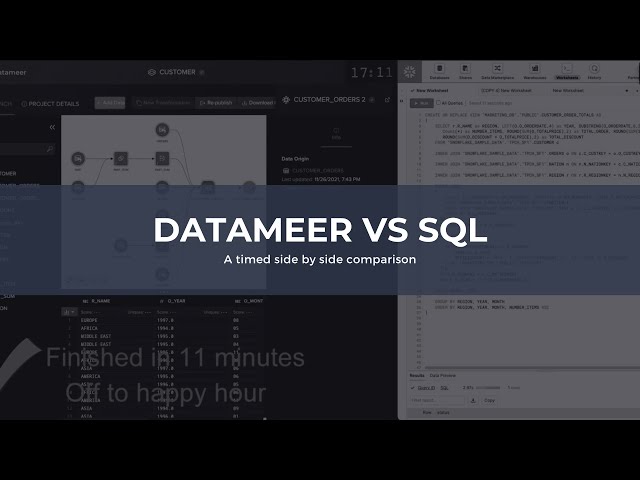 Low code vs SQL: What transforms data faster?