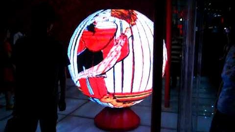 Sphere led screen - Video Ball- Globe Led Display-LED Sphere-LED Ball.AVI