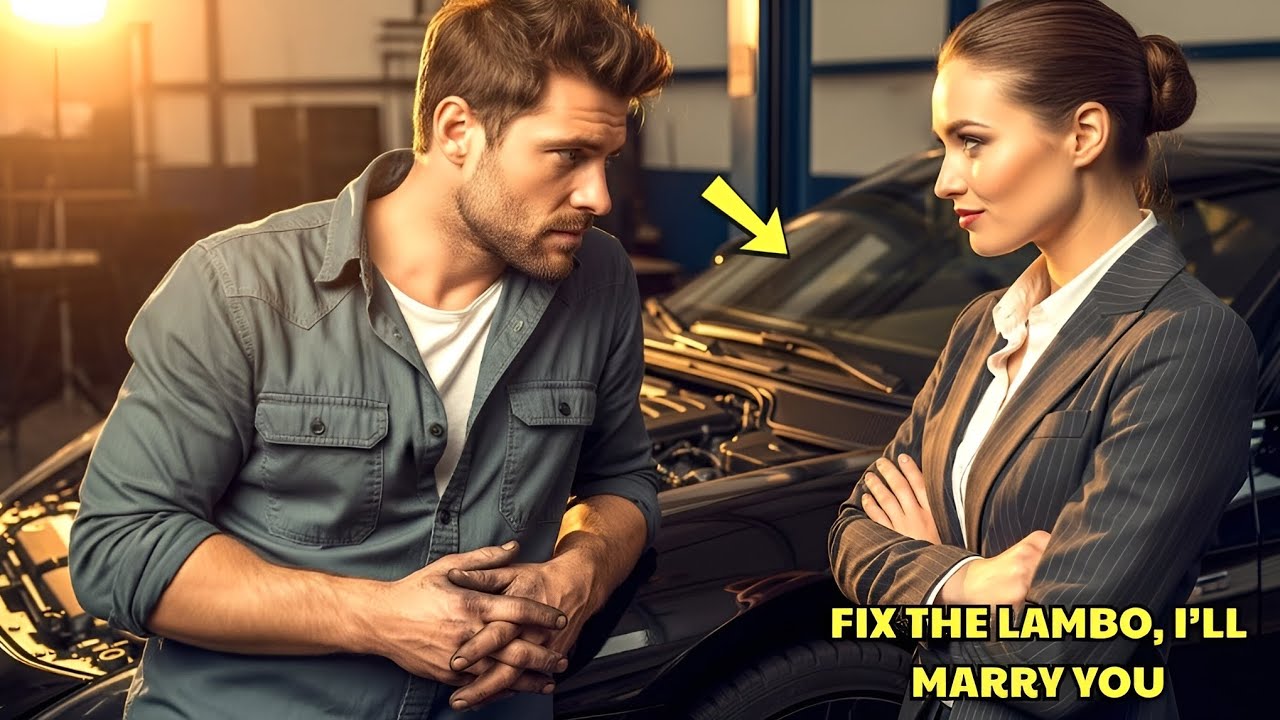 “Fix the Lambo, I’ll Marry You,” Smirked the CEO — What the Poor Mechanic Did Left Her Speechless