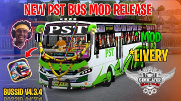 New PST Bus Mod Tamil | Bus Simulator Indonesia | PST Bus Livery In Bussid #pst #bus #mod #bussid