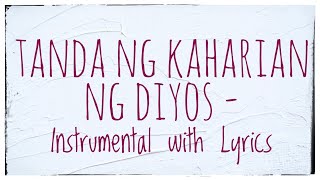 Video thumbnail of "Tanda ng Kaharian ng Diyos - Instrumental with Lyrics"