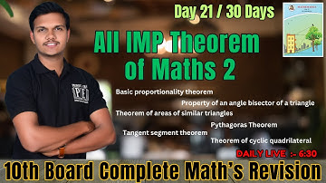 Day 21 of 30 days - 10th math