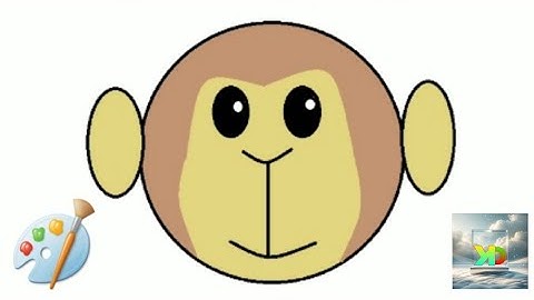 How to make kid Monkey🙈🙈🐵🐵 in ms paint #trending #drawing #computerart #art #mspaint #tutorial