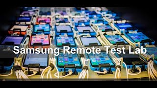 Samsung Remote Test Lab