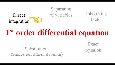 Differential Equation - Direct Integration