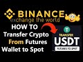 How to transfer USDT from your Binance Futures Wallet to Spot | USDT To Spot | Crypto News Guru