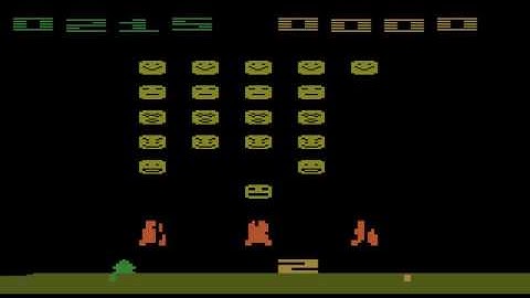 ATARI 2600 Face Invaders Deluxe Space Invaders Hack 2001 Barry Laws Jr HOMEBREW