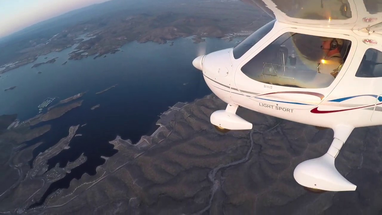 Flight Design CTLS Sunset Flight - YouTube