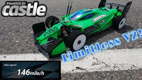 Arrma Limitless V2 146mph RC Car! New Open Wheel PB! #jelly #arrma