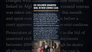 Australian ex-soldier Roberts-Smith granted bail in Afghan war crimes case  #australia