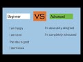 Beginner vs Advanced English #learnenglish #speakenglish #trending #viral #ielts #vocabulary