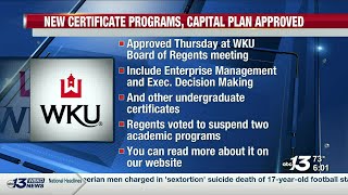 WKU Board of Regents approves new changes to classes and degrees offered at WKU