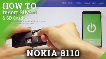 How to Insert Nano SIM Card to Nokia 8110 4G - Input Memory Card