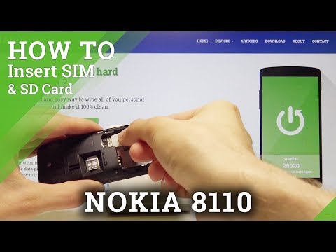 How to Insert Nano SIM Card to Nokia 8110 4G - Input Memory Card