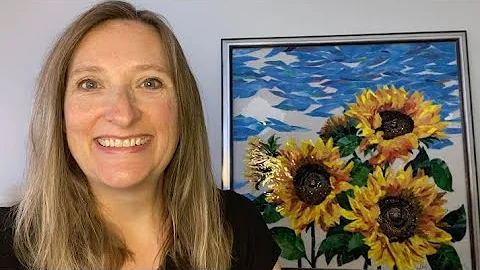 Ep. 97 HOW I MAKE A MOSAIC SKY FOR THE SUNFLOWERS,...