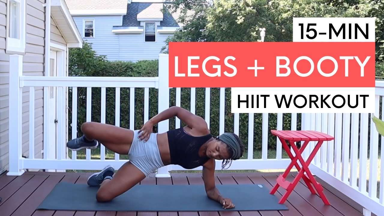 15 MIN LEGS BOOTY HIIT Workout Shaina YouTube