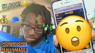 How Much I REALLY Made From Pornhub!