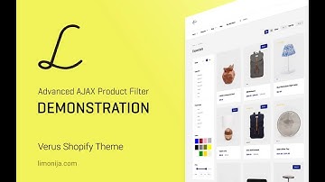 Advanced AJAX Product Filter - VERUS Premium Shopify Theme - Demonstration