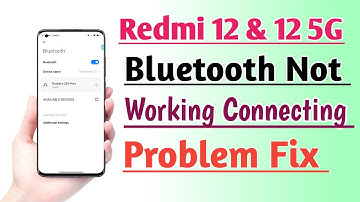 Redmi 12 & 12 5G Bluetooth Not working Connecting Problem Solution Useful trick