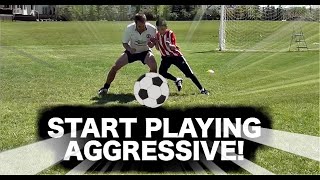 Soccer Drills For Kids TO BECOME MORE AGGRESSIVE | Aggression Soccer Training Principles