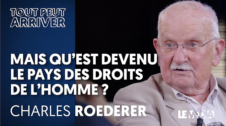 MAIS QU'EST DEVENU LE PAYS DES DROITS DE L'HOMME ?