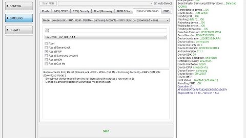 Samsung J250F frp reset done by EFT Pro