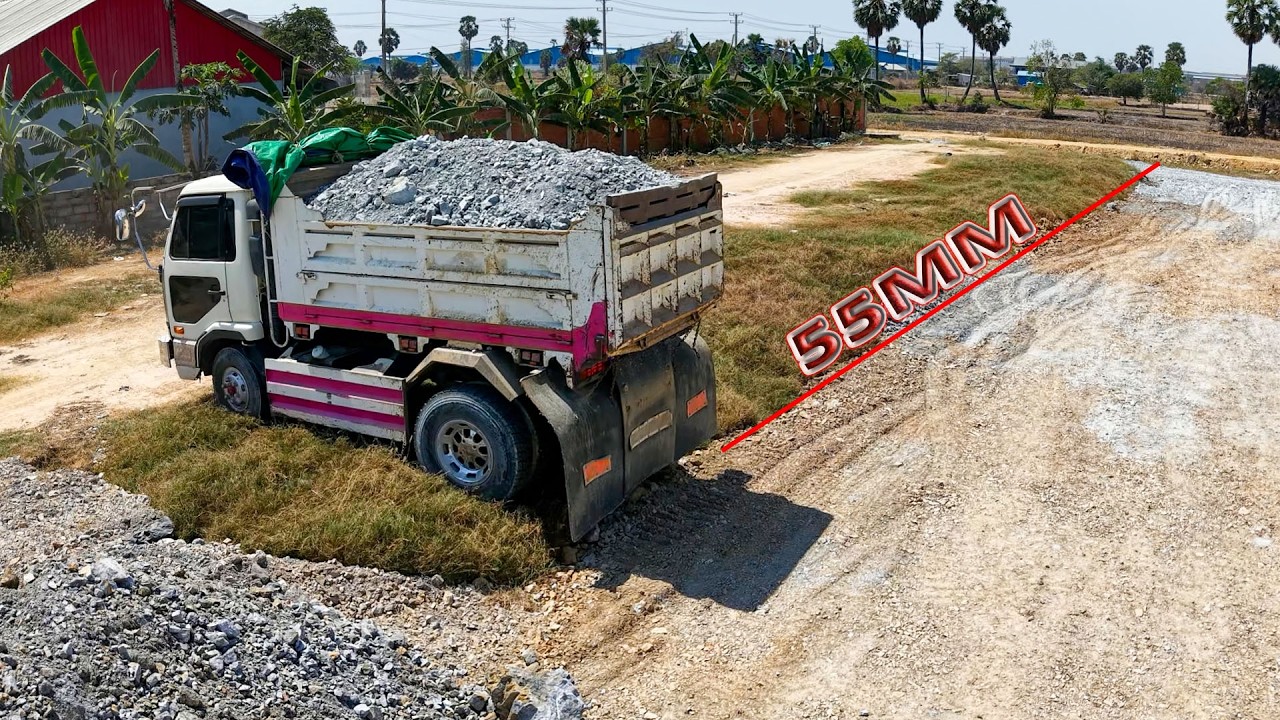 Start New Project !!​ 5 Ton Landfill Variation & Dozer D20 Road Construction
