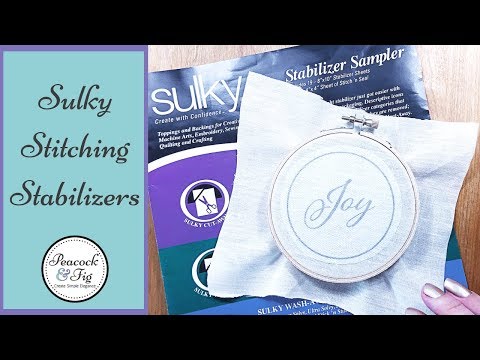 Stabilizing 101 - Overview of Tear Away Stabilizers for Sewing