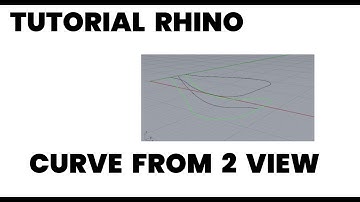 TUTORIAL RHINOCEROS - Cara Membuat Curve From 2 View | INDONESIA