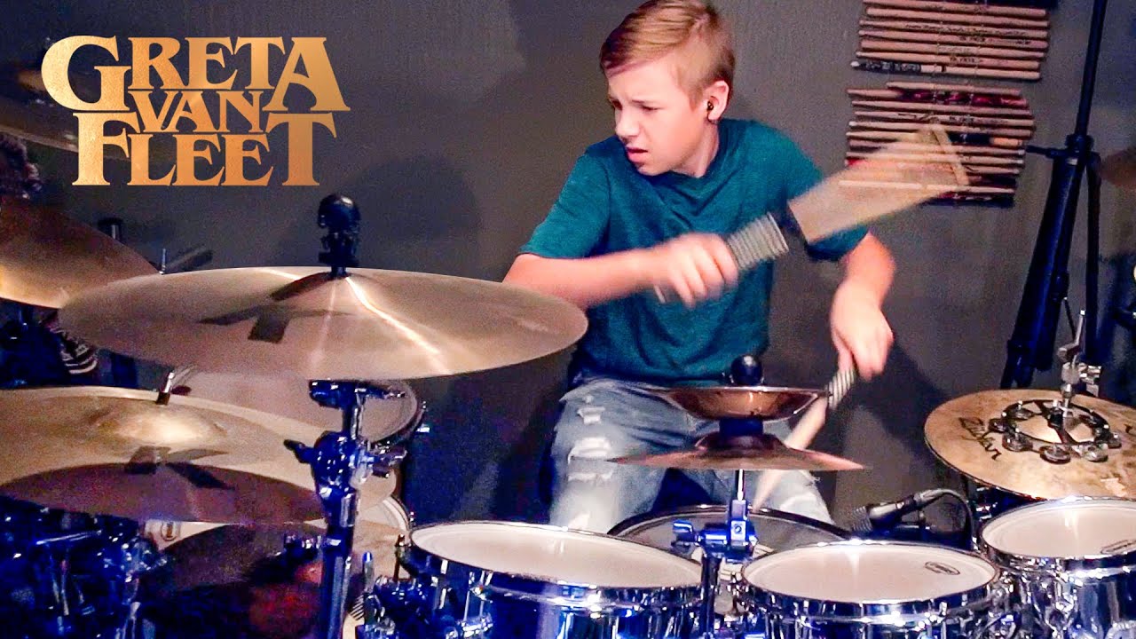 HIGHWAY TUNE - Greta Van Fleet (Drum Cover) age 11