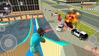 Miami Crime Vice Town (Miami Hero Fight Police on Water Park) Miami Hero Swimming on City Water Park screenshot 4