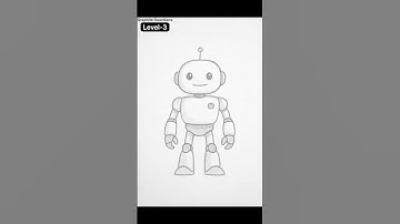 Futuristic Robot Pencil Sketch | #drawing #sketch #art #robot #science #shorts