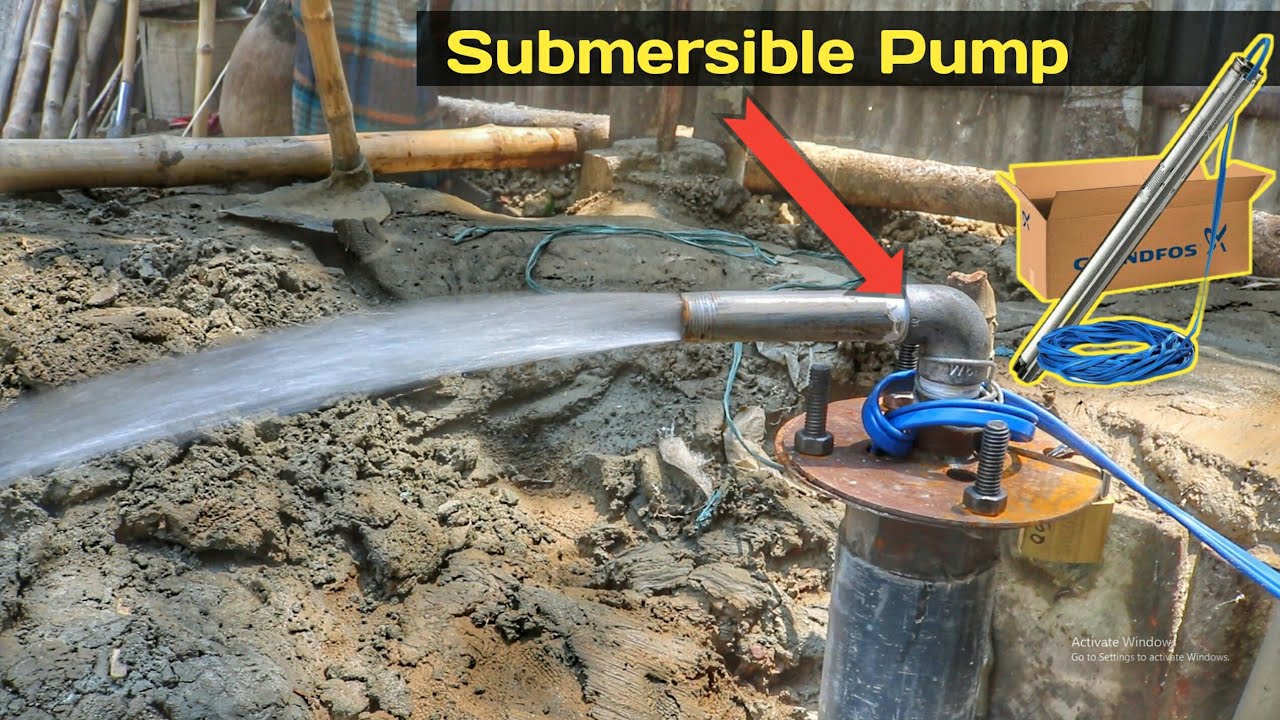 Submersible Pump Installation At Home Submersible Water Pump Fitting In Borewell \\ 2021