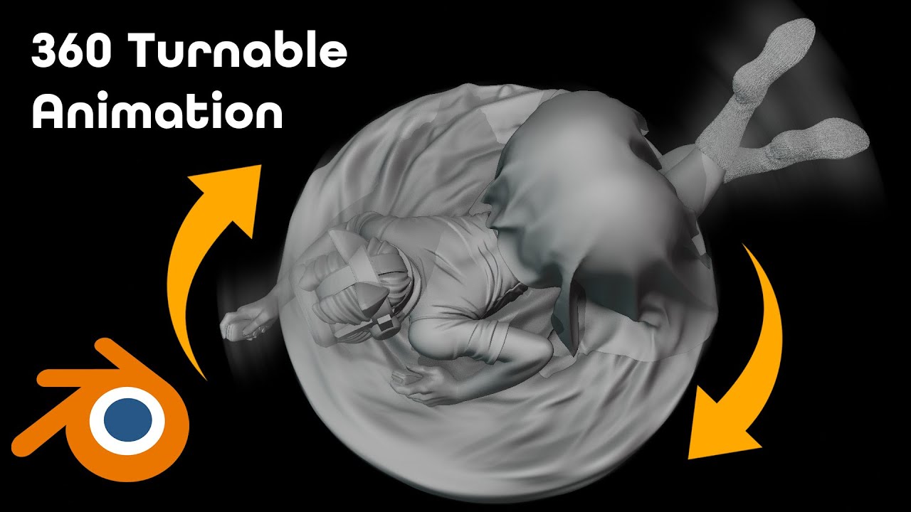 Blender how to make 360 turnable loop animation - YouTube