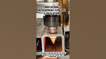 Mind-Blowing Metalworking: Flow Drill & Tap in Action! #shorts
