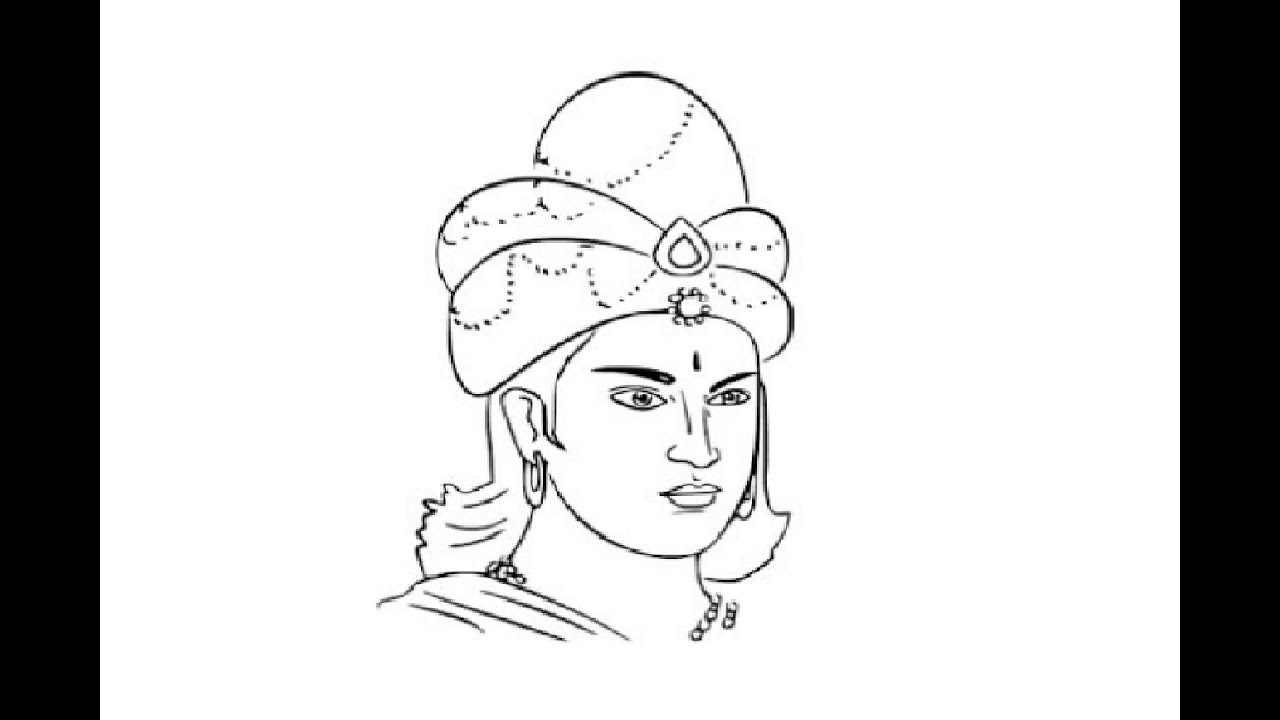 King ashoka drawing