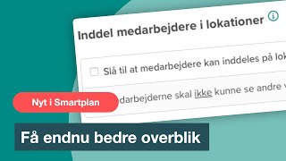Nyt I Smartplan Inddel Medarbejdere Og Styr Rettigheder