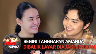 Diajak Nikah Begini kegemesan amanda manopo dan aliando syarief dibalik Layar Film indigo