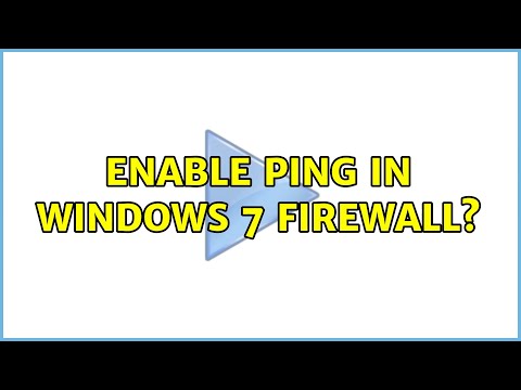 Enable ping in
