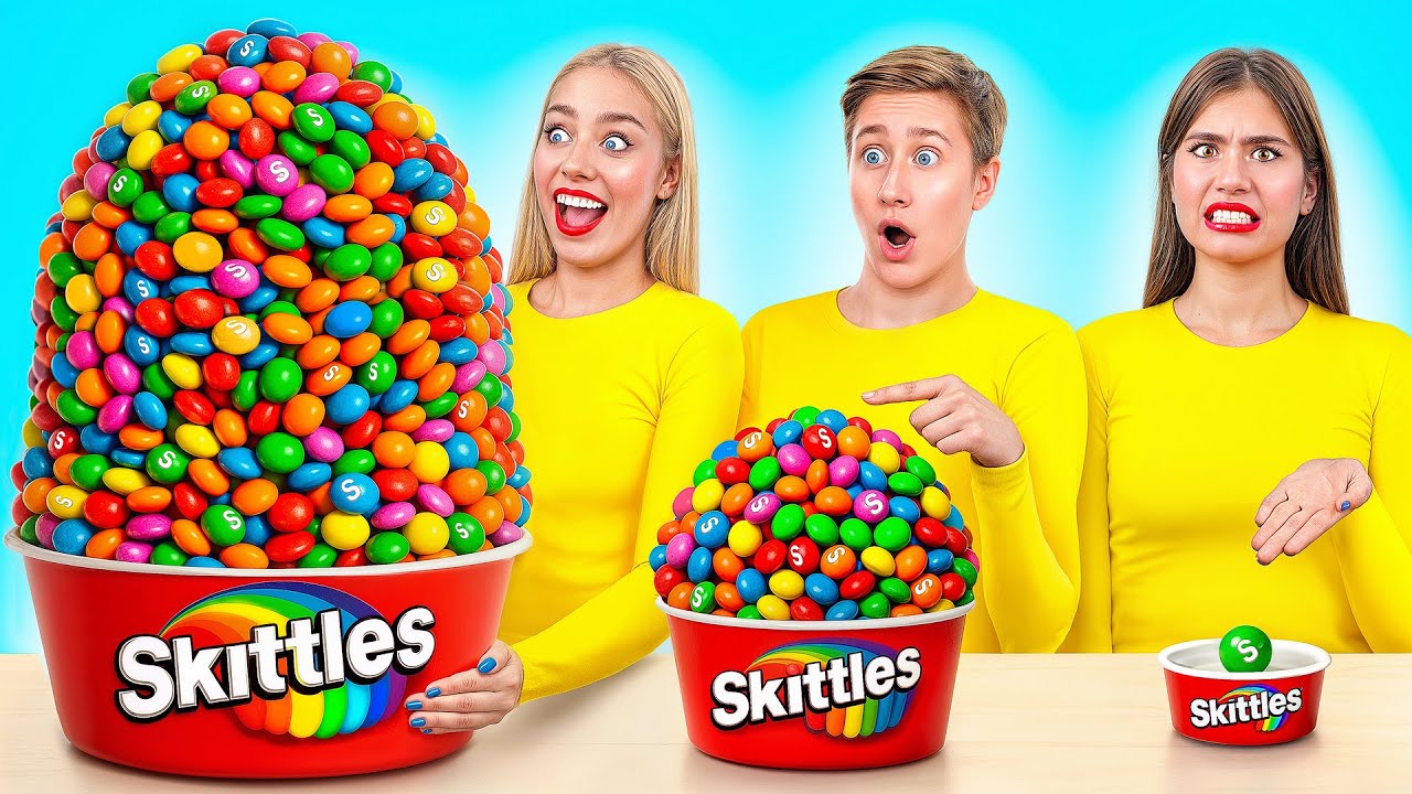 Большая, Средняя или Маленькая Тарелка Челлендж | Крутые Трюки с Едой от Multi DO Challenge