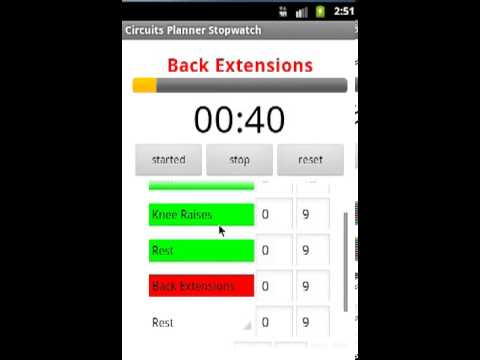 Circuits Planner Stopwatch