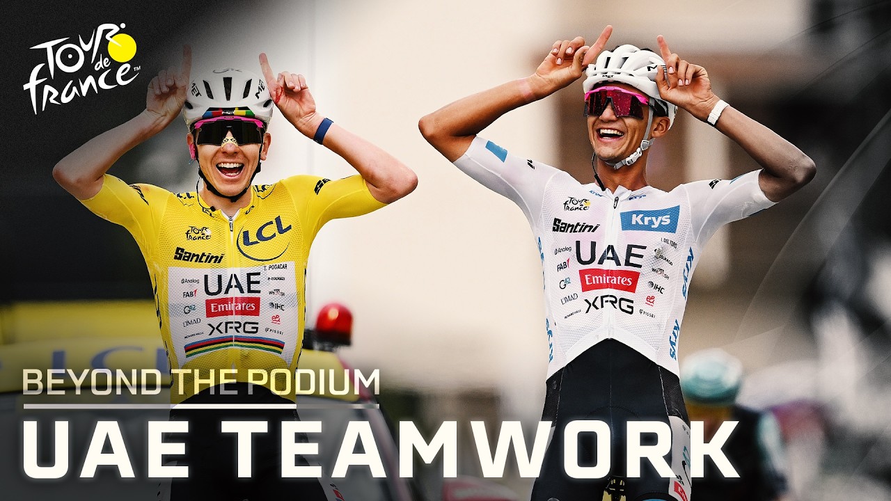 Tadej Pogacar helps keep teammate Isaac Del Toro on GC podium with selfless ride | Beyond the Podium