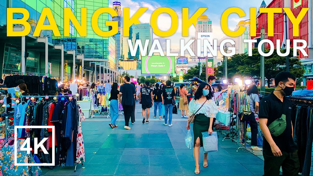 [4K] Central World Square - Bangkok City Thailand Walk (ลานเซ็นทรัลเวิลด์)